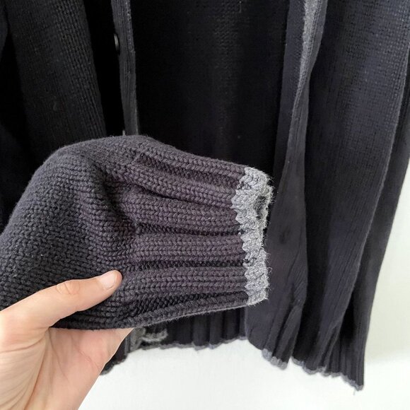 4 You large cotton knit full button down sweater casual thick comfortable warm - Picture 3 of 6